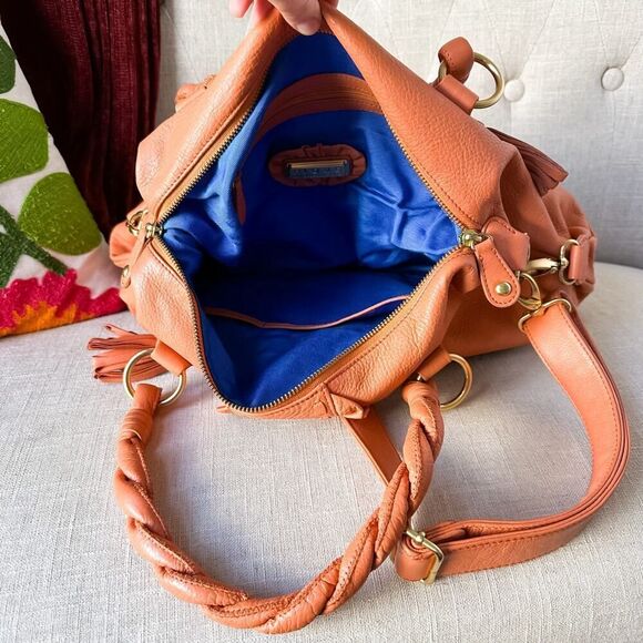 Fiore by Isabella Fiore Dusty Peach Embroidered Leather Purse - Picture 14 of 16